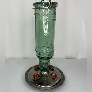 Woodstream Corp, green glass Hummingbird Feeder